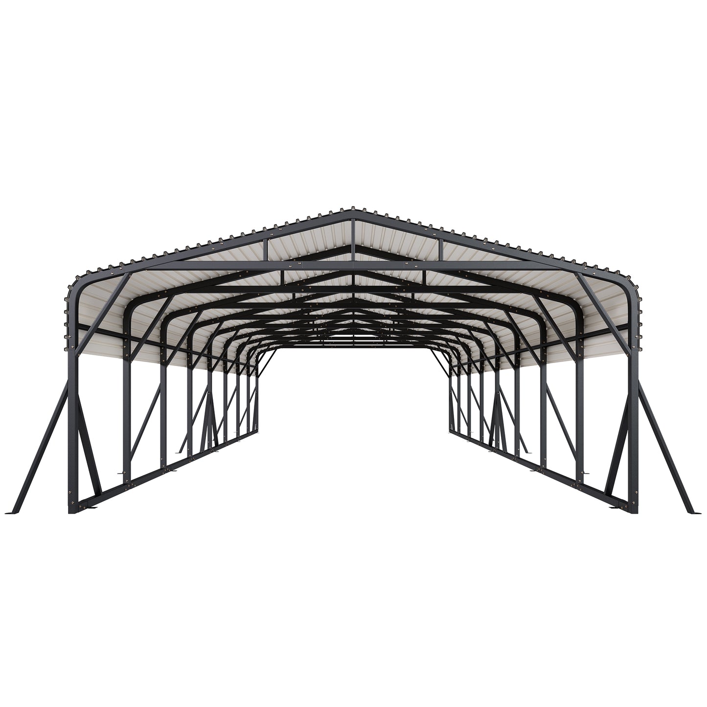 Extra Large Heavy Duty Metal Carport Amerlife 20x40 FT 