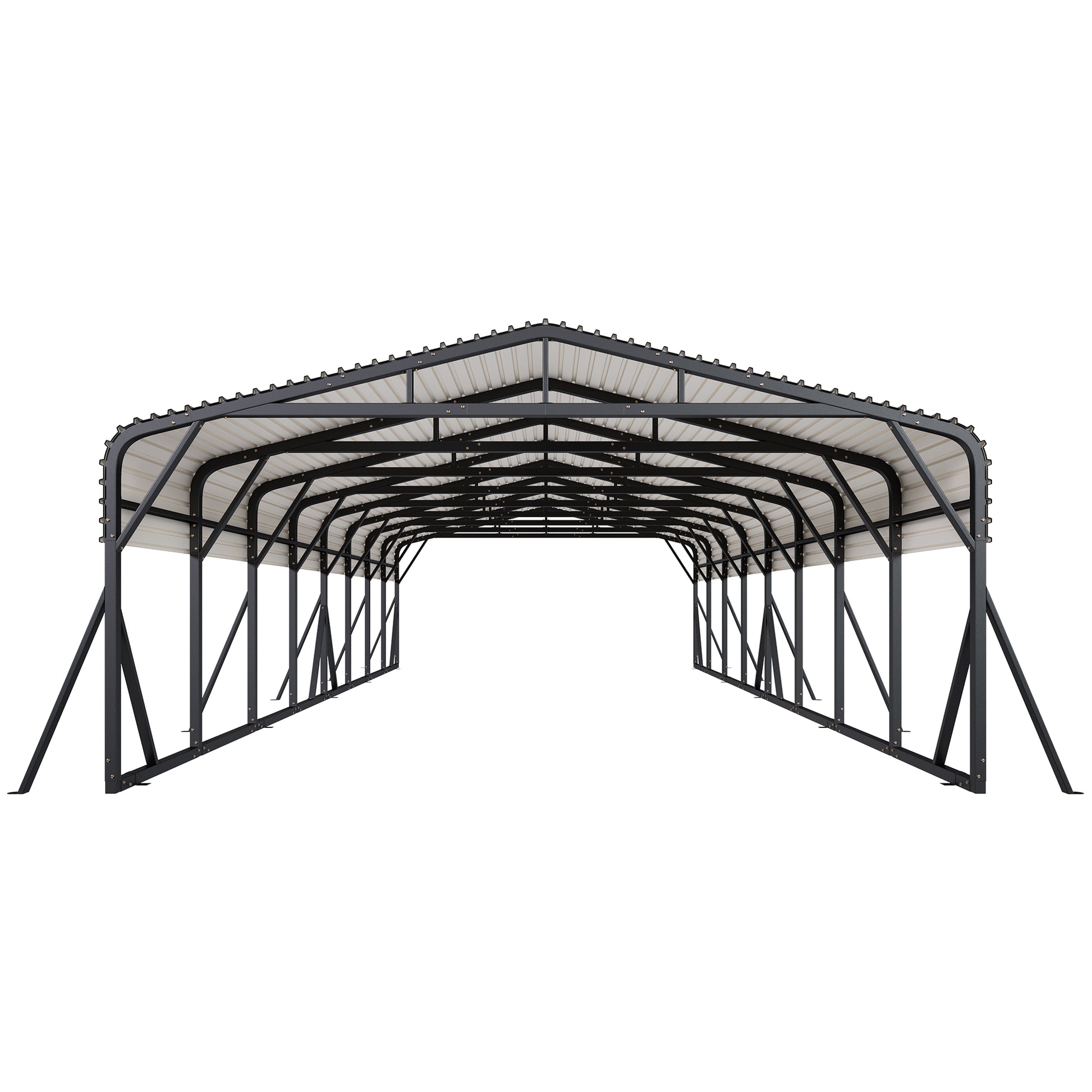 Extra Large Heavy Duty Metal Carport Amerlife 20x40 FT 