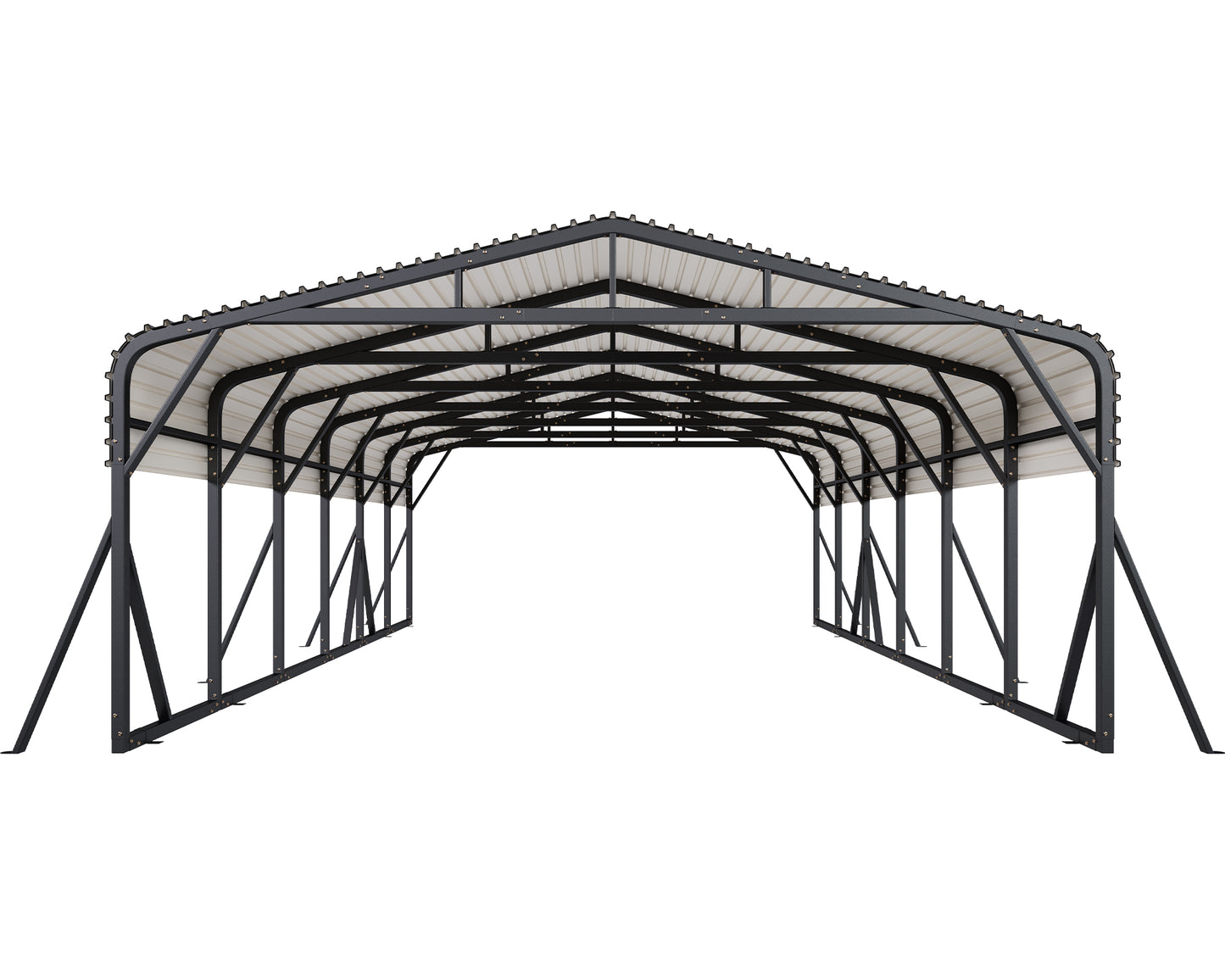 Extra Large Heavy Duty Metal Carport Amerlife 20x30 FT 