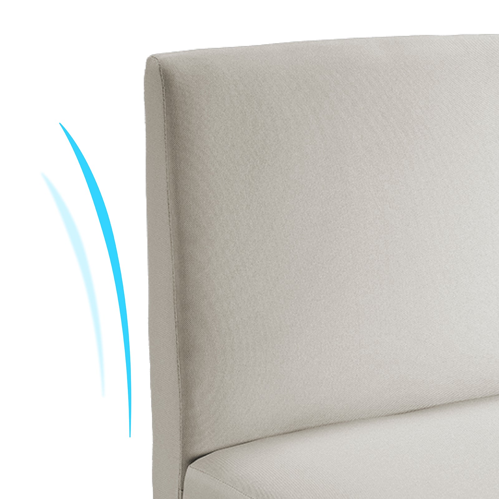 6-Piece Linen Dining Chairs Set - Beige