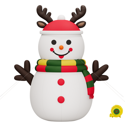 Vibe Giant Inflatable Santa Claus for Outdoor Christmas Decorations-Giant Inflatable Snowman-20FT
