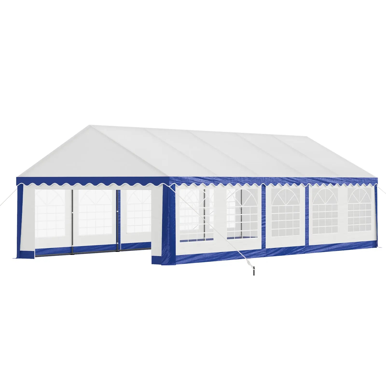 Party Tent with Rolled Sidewalls, Heavy Duty Outside Wedding Tent, Waterproof Event Shelters 13x26 ft