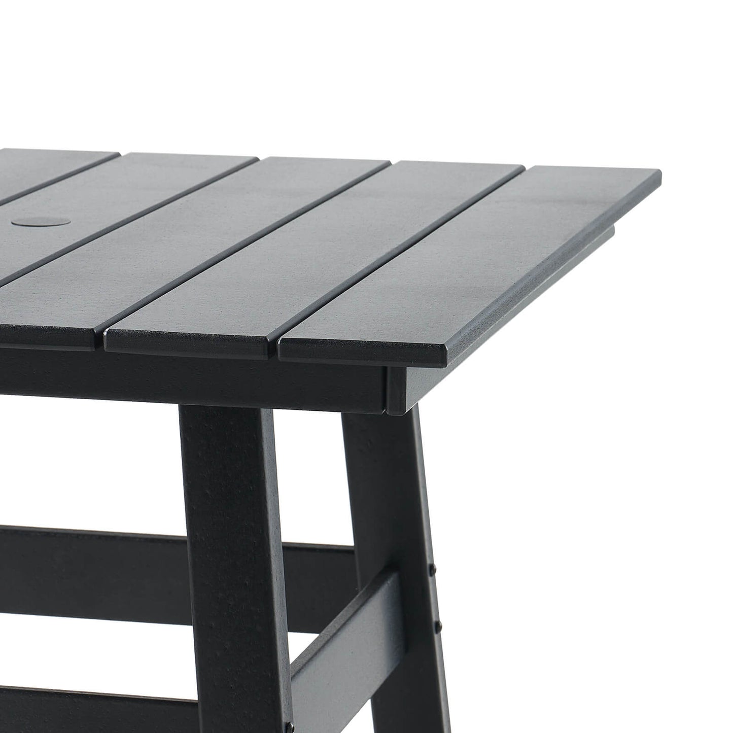 Monaco 5-Piece Outdoor Dining Table Set - Black