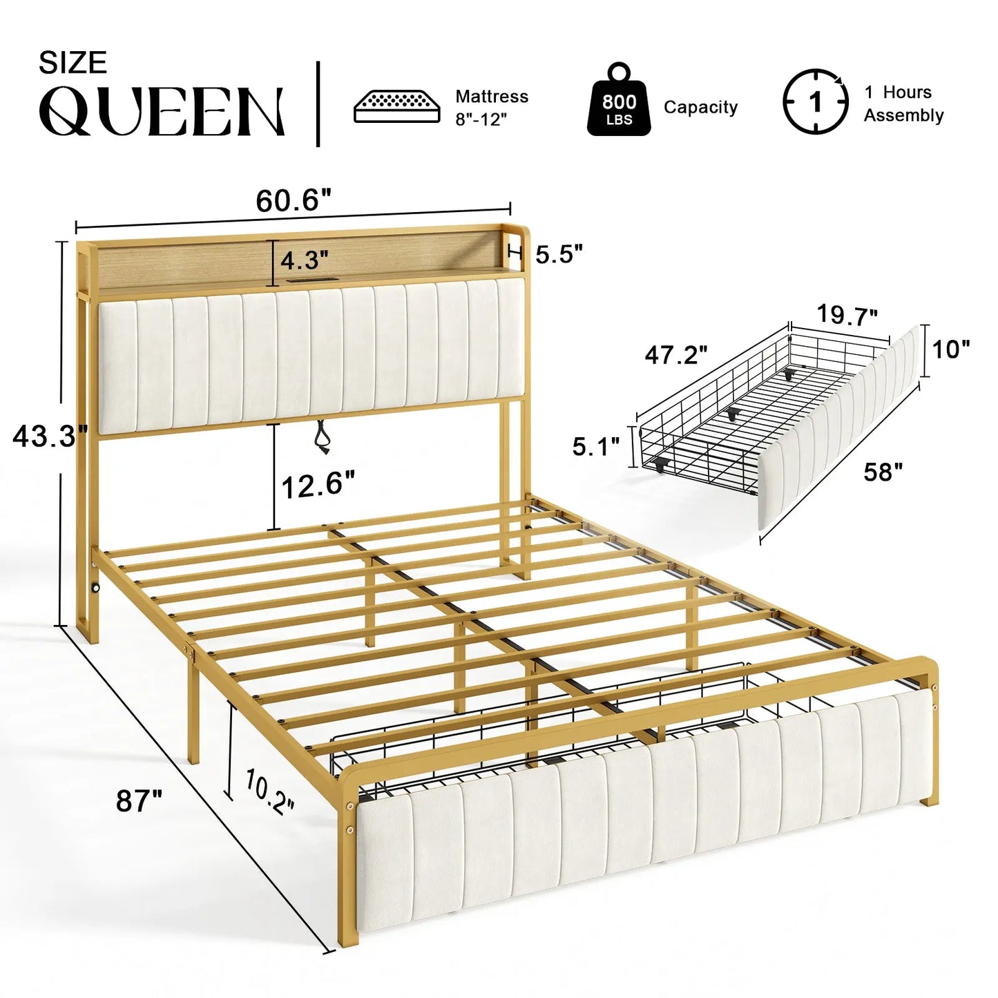 Cortez Queen Storage Bed