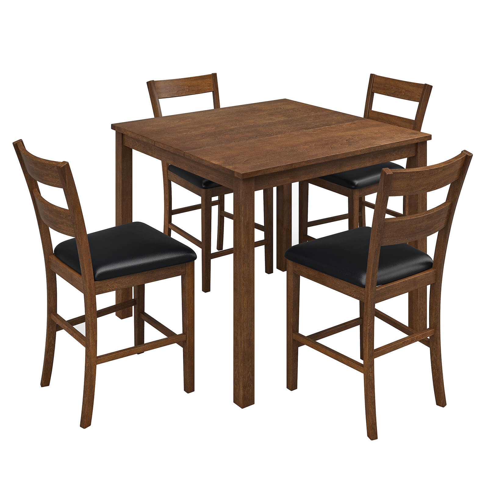 Century 5-Piece Solid Wood Dining Table Set