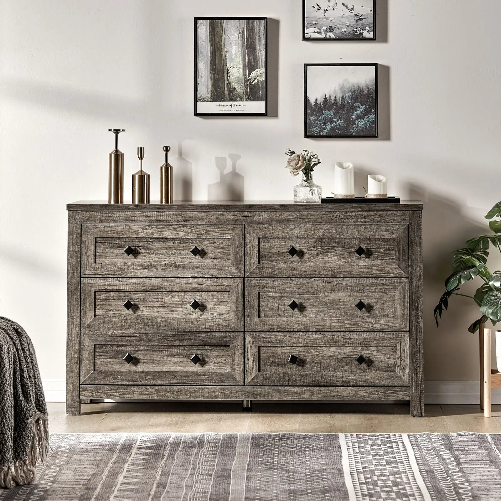 Amerlife Jacob Drawers Dresser Farmhouse Wood Vintage 6 Drawer Double Dresser Bedroom Living Room Rustic White Amerlife Jacob Drawers Dresser Farmhouse Wood Vintage 6 Drawer Double Dresser Bedroom Living Room Rustic White