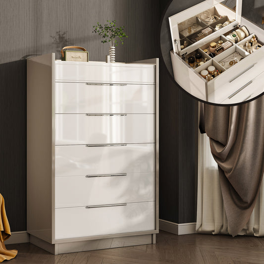 Kino 5-Drawers Dresser - White&Gray