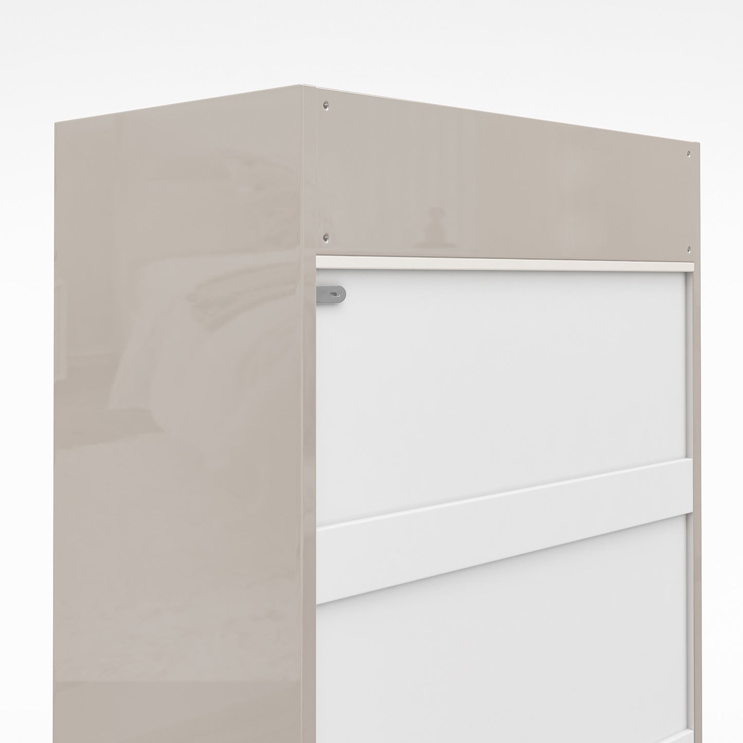 Kino 5-Drawers Dresser - White&Gray