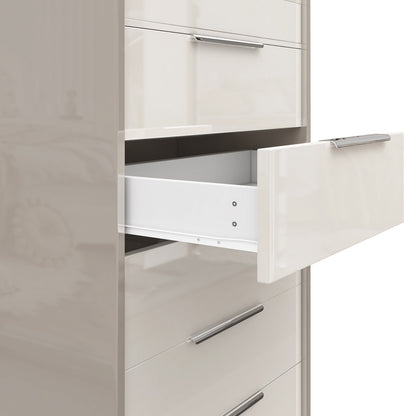 Kino 5-Drawers Dresser - White&Gray