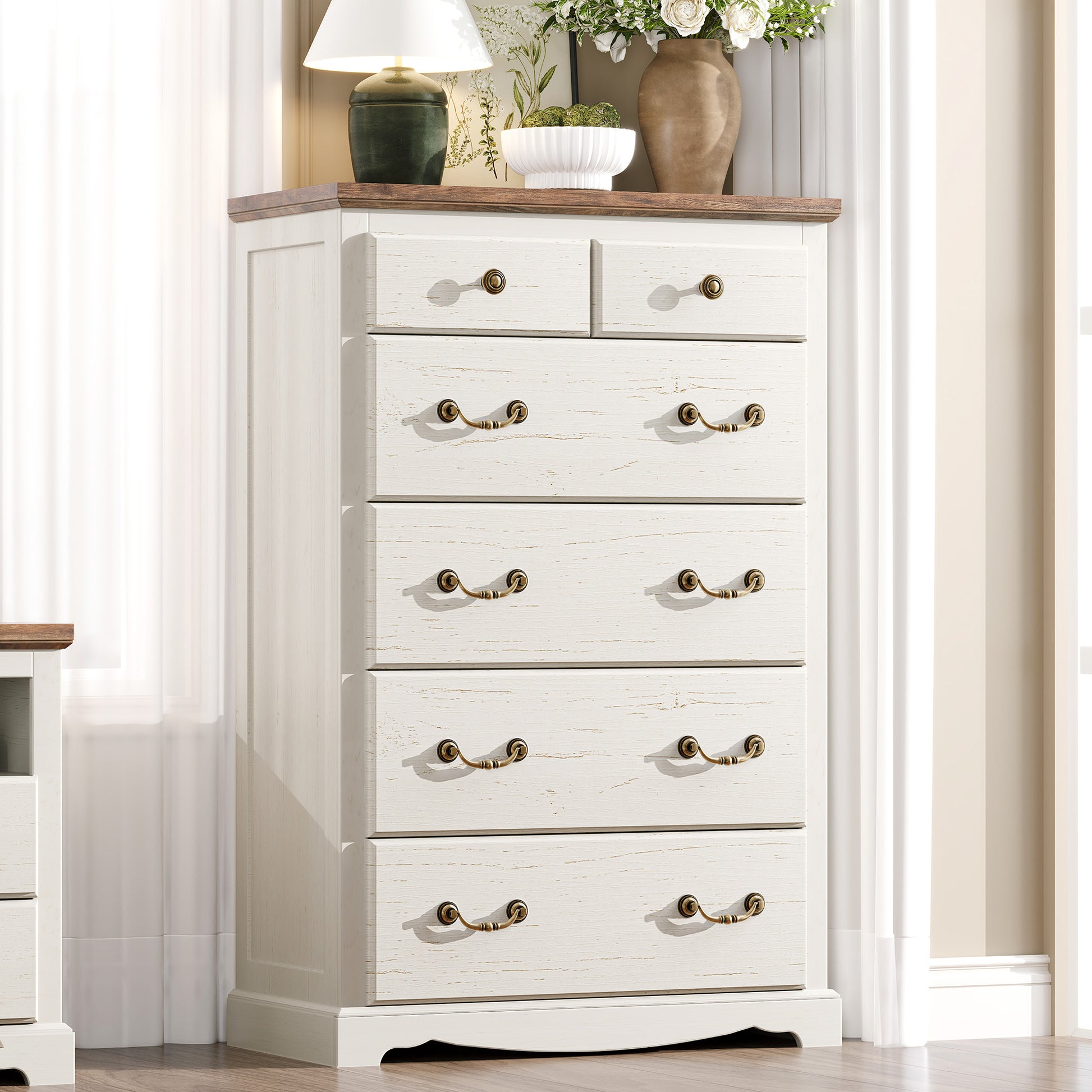 Erebus 6-Drawers Dresser - Antique White