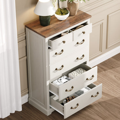 Erebus 6-Drawers Dresser - Antique White