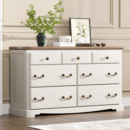 Erebus 7-Drawers Dresser - Antique White