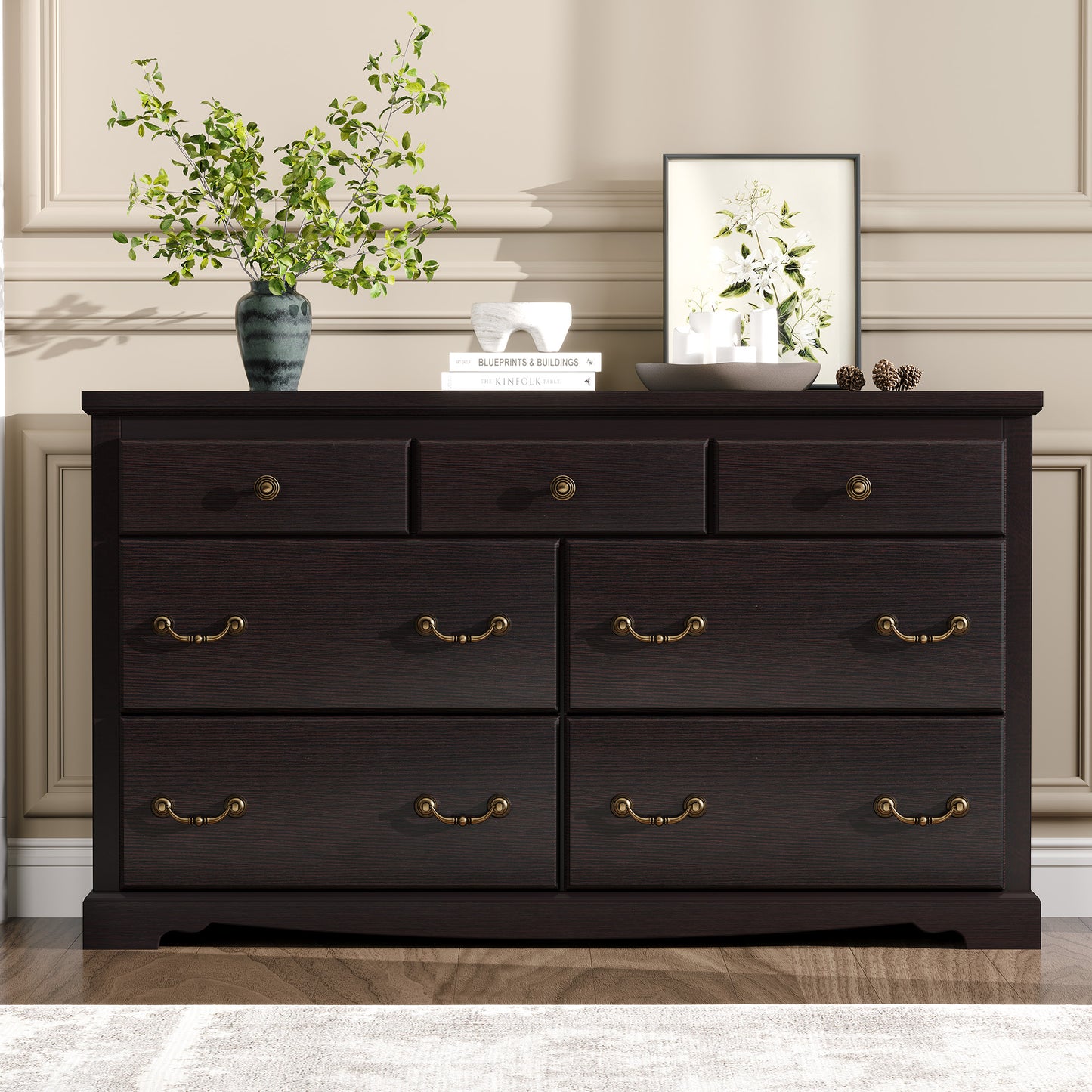 Erebus 7-Drawers Dresser - Espresso