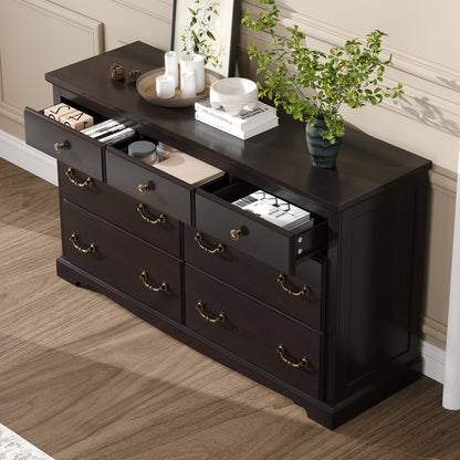 Erebus 7-Drawers Dresser - Espresso