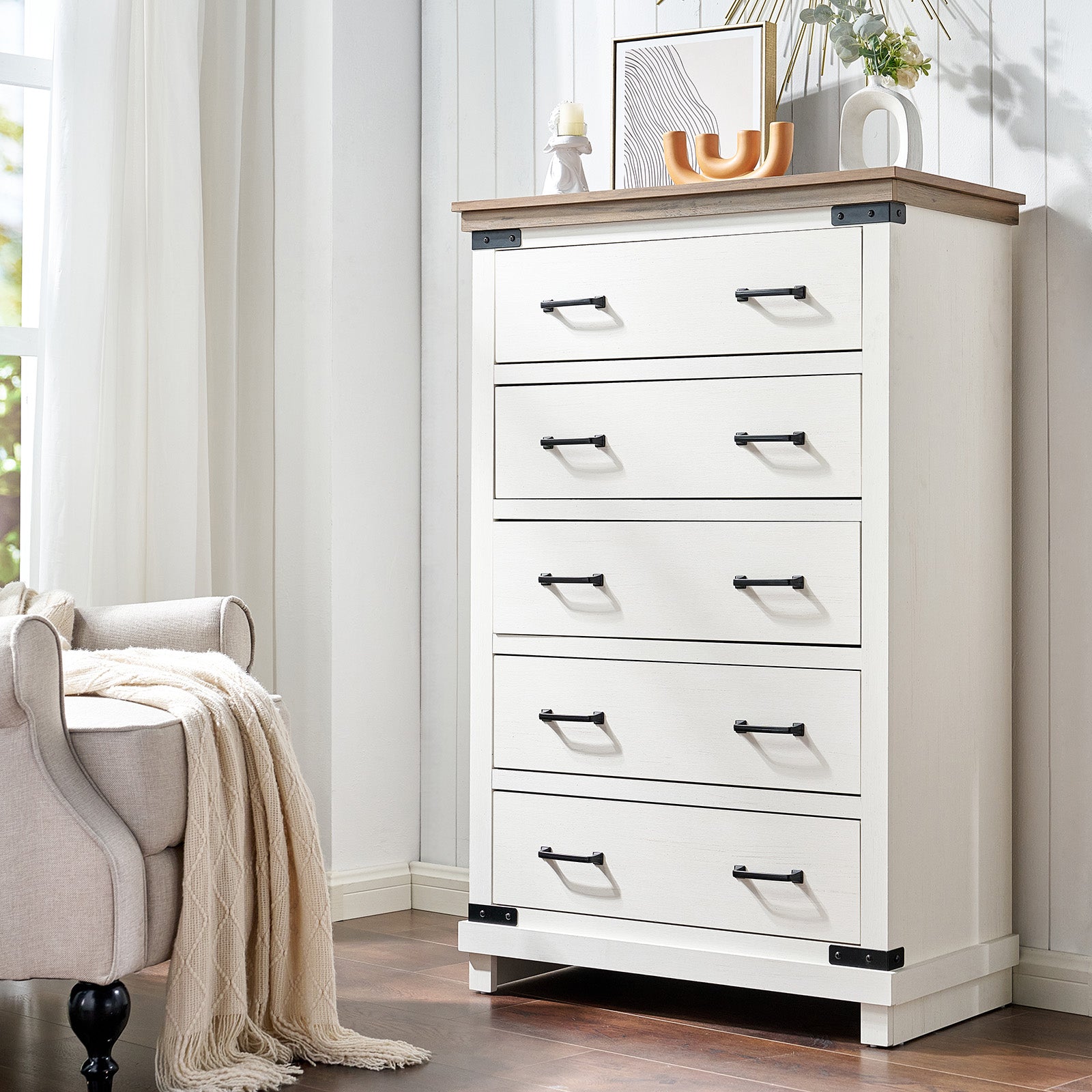 Amerlife Quin 5-Drawers Dresser 48