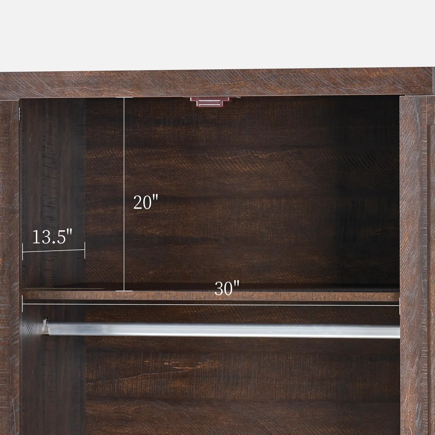 CNS060 Emerson Wardrobe Closet Espresso