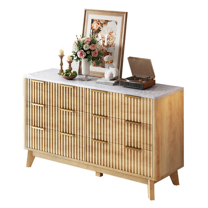 Cropredy 6-Drawers Dresser - Natural Oak