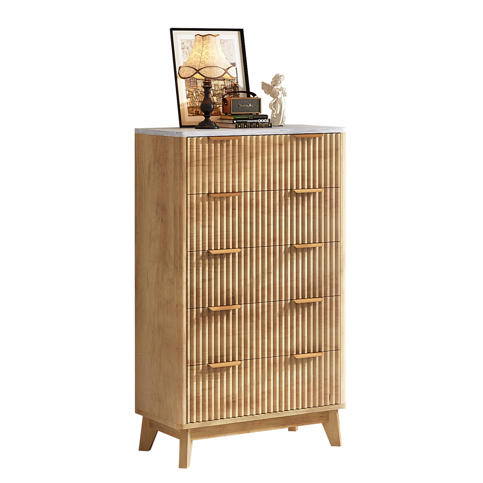 Cropredy 5-Drawers Dresser - Natural Oak