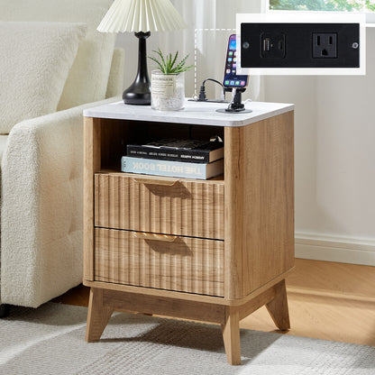 Cropredy Nightstands - Single / Natural Oak