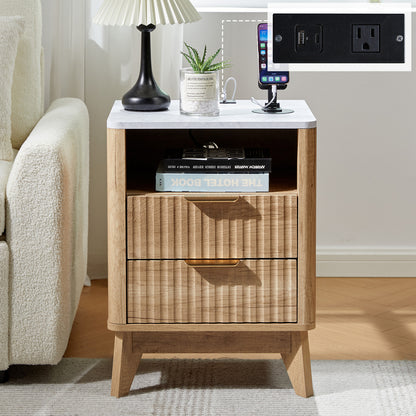 Cropredy Nightstands - Single / Natural Oak