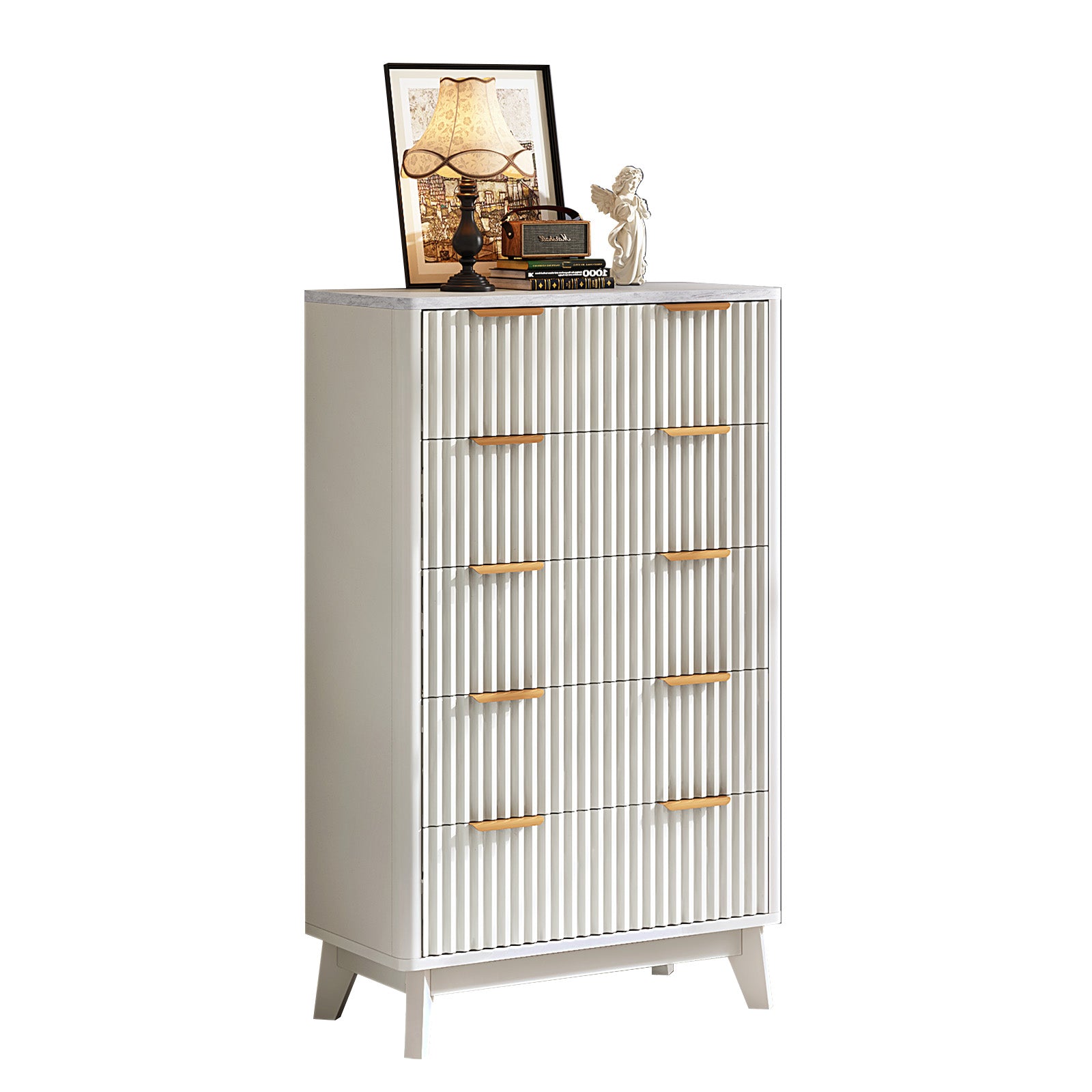 Cropredy 5-Drawers Dresser - White