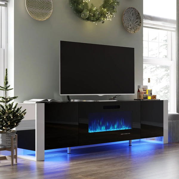 エビフライ　シェルフ 110cm Fireplace_TV_Stand_1061090117_