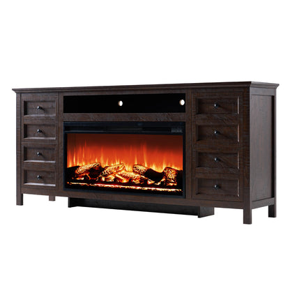 Shipston 70" Fireplace TV Stand - Espresso