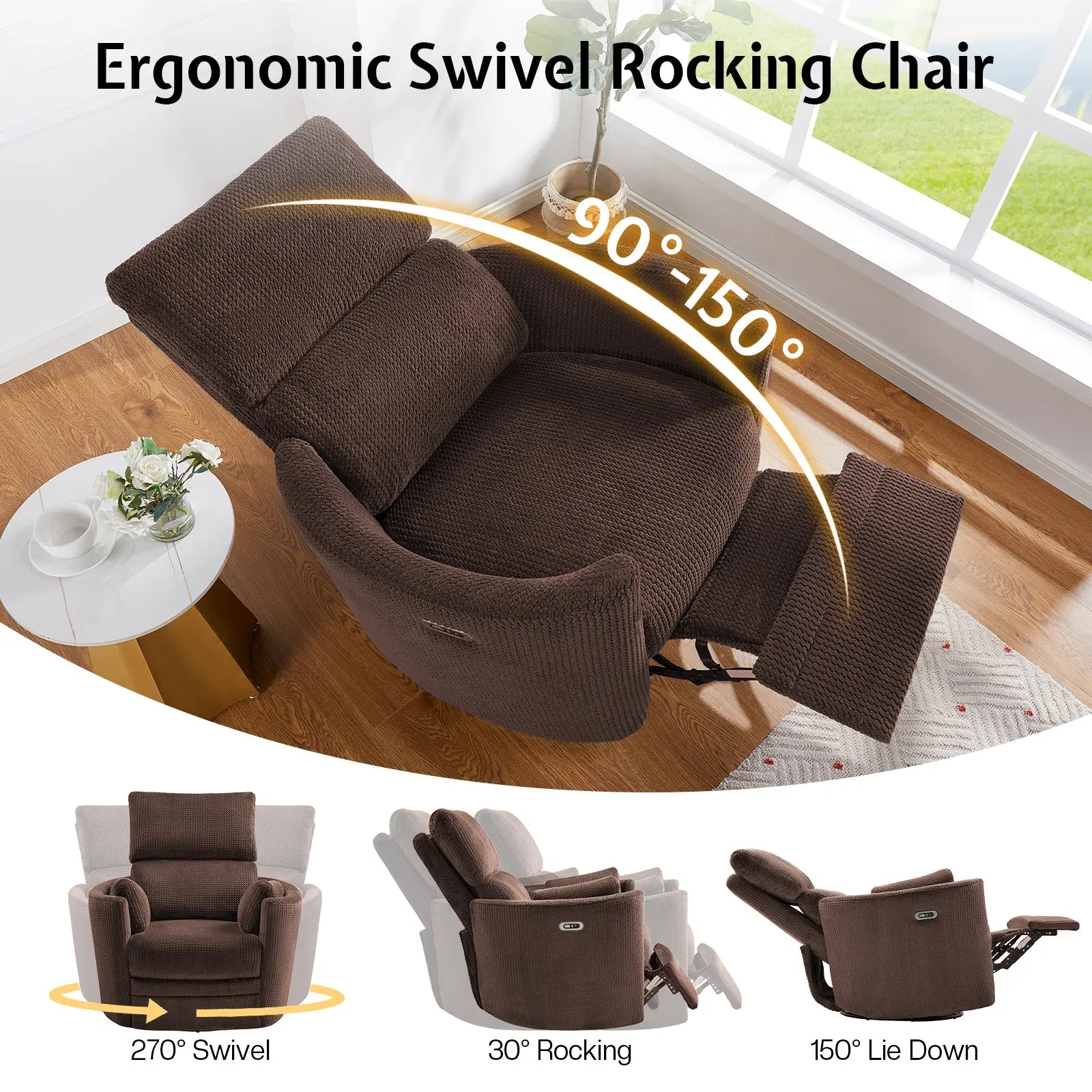 Brown recliner armchair online
