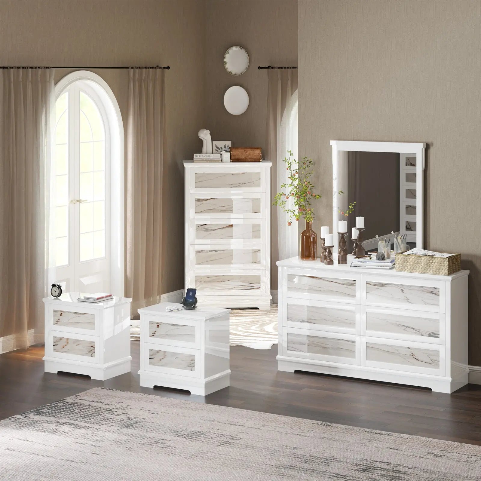 Galala Marble Cabinet Set - Amerlife