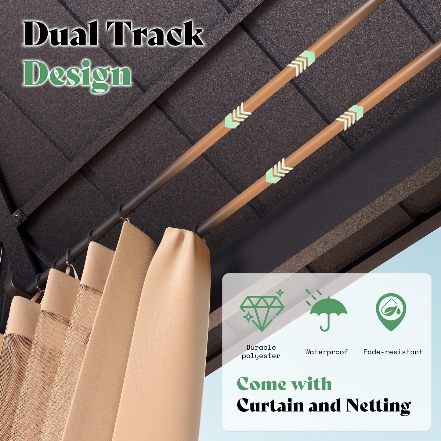 Ironwill Hexagon Metal Gazebo Amerlife