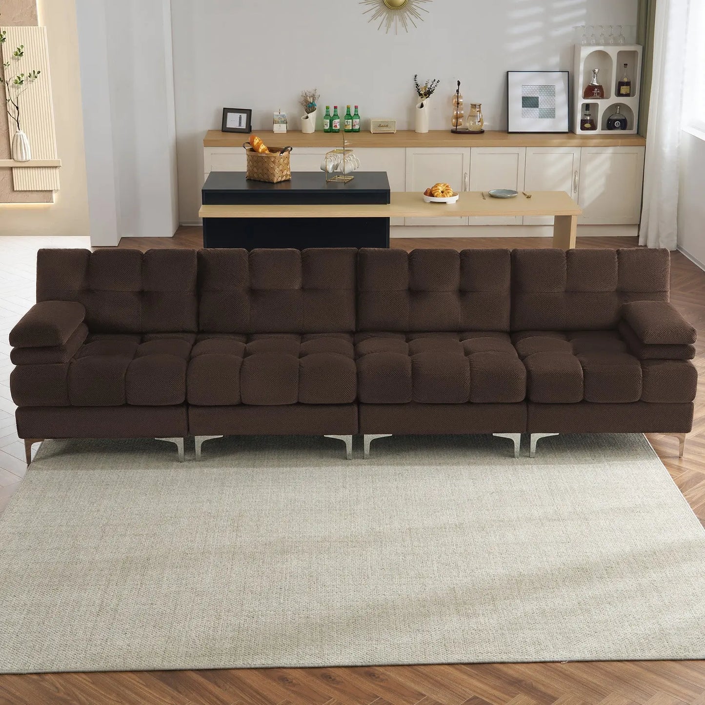 124''-4 Seats / Brown