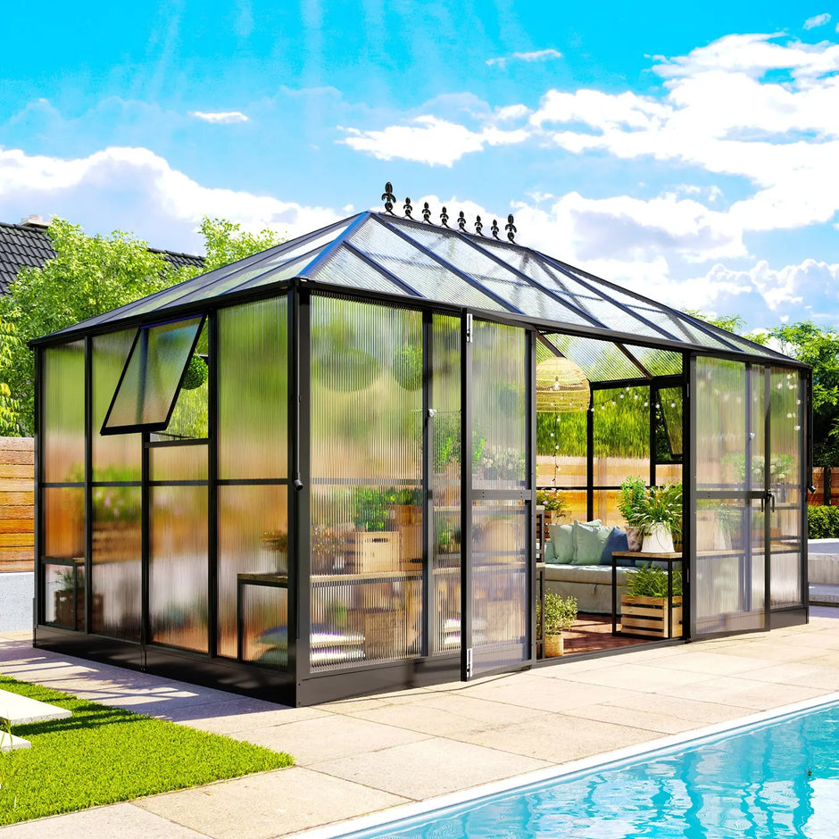 Polycarbonate Greenhouses | Garden, Backyard Greenhouses | Amerlife
