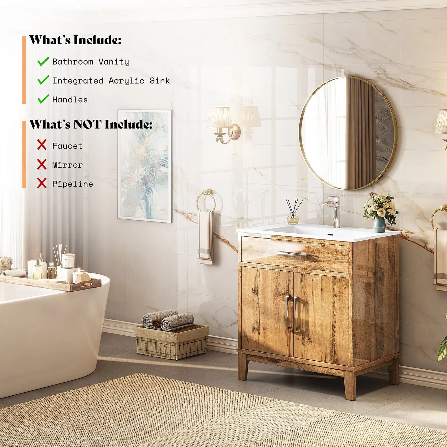 Icatu Bathroom Vanity 31" - Amerlife