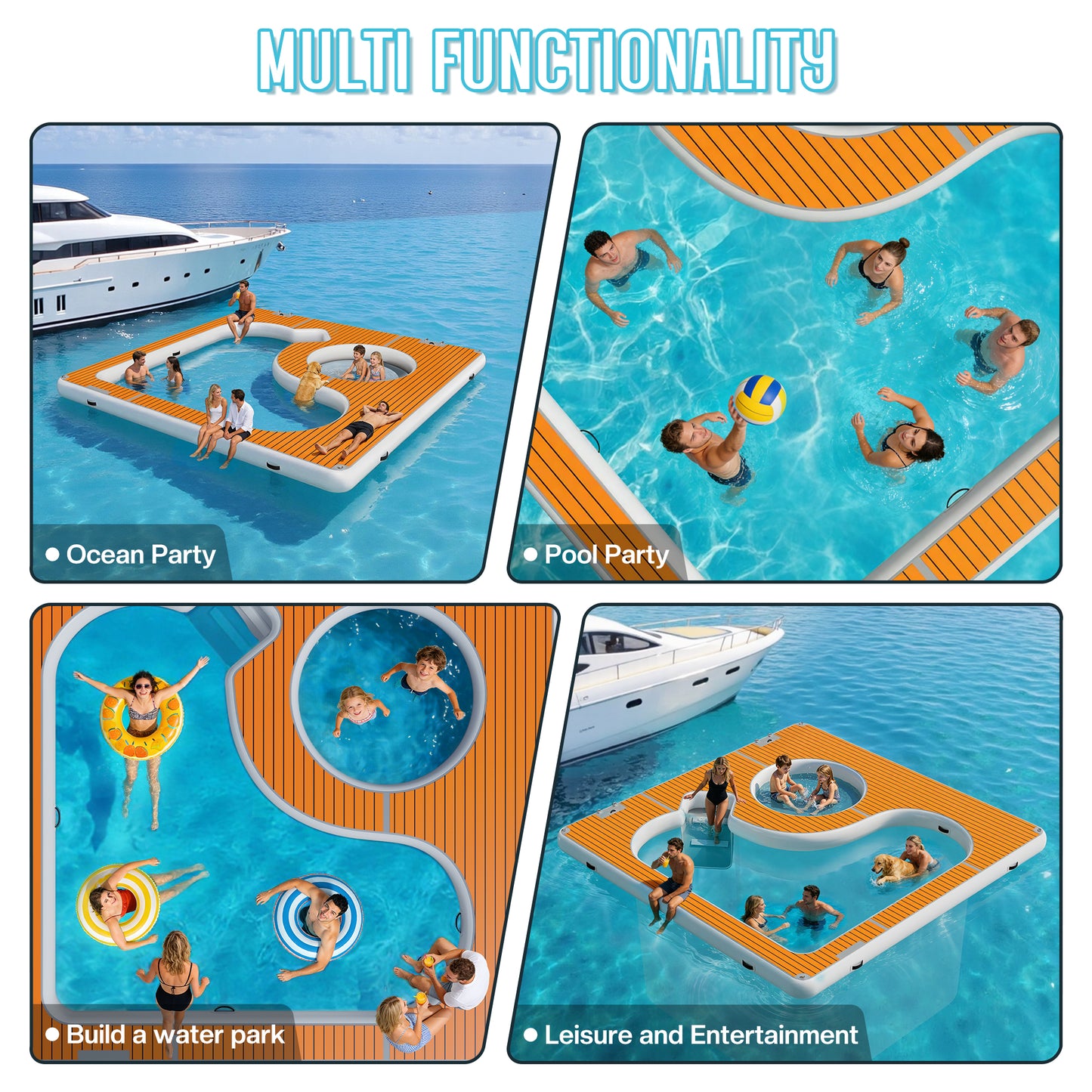 Prep Inflatable Sea Pool Platform -13x13FT