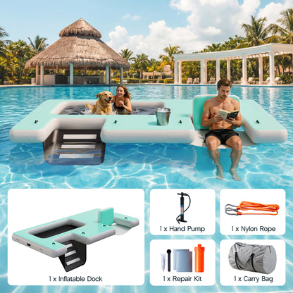 Ploov Inflatable Floating Dock Amerlife