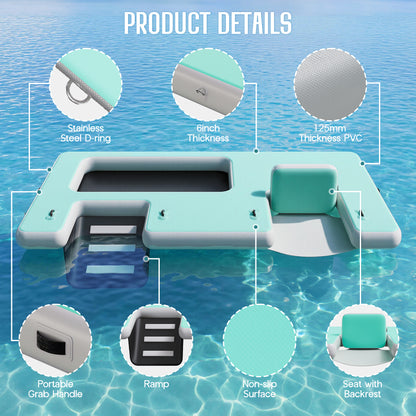 Ploov Inflatable Floating Dock Amerlife