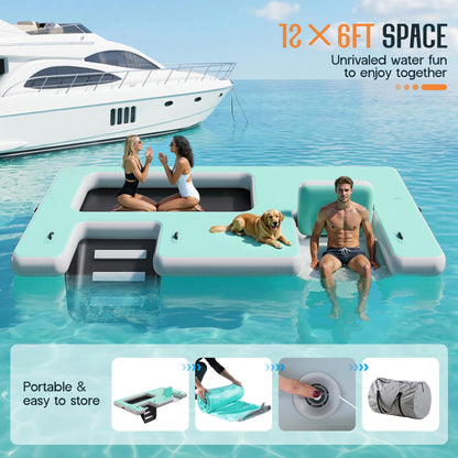 Ploov Inflatable Floating Dock Amerlife