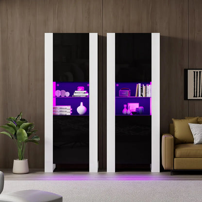 CCT029 Ion LED Bookcase Black