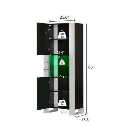 CCT029 Ion LED Bookcase Black