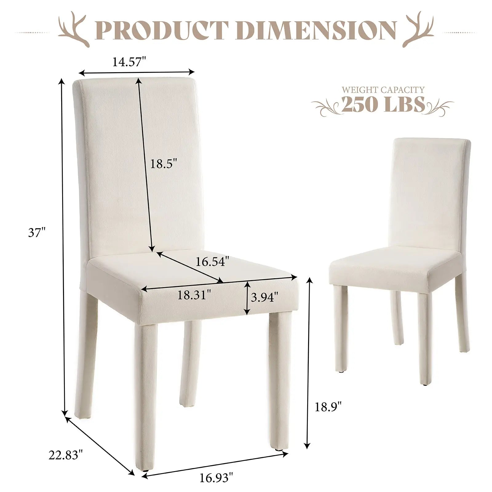 ssc030 dinning chairs white