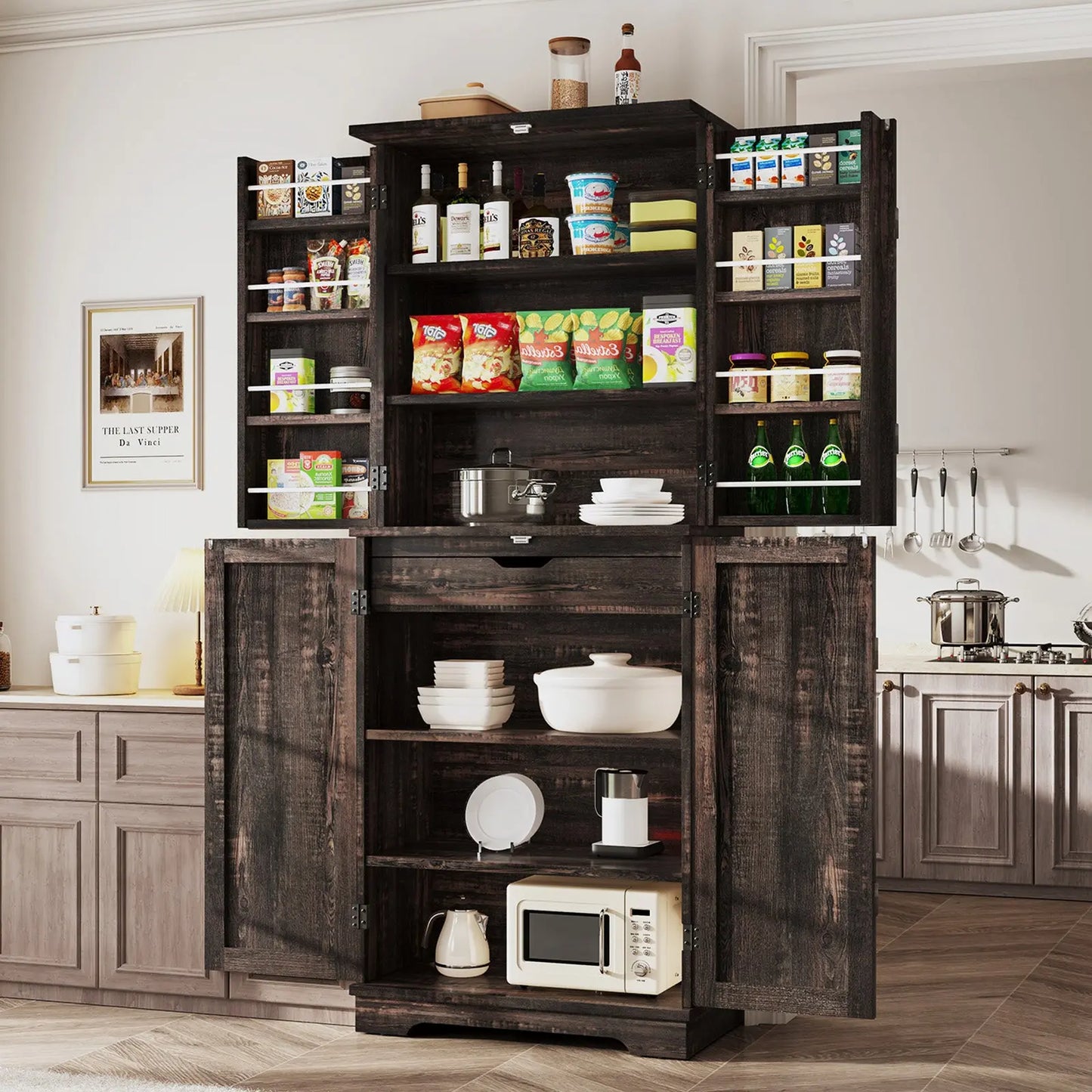 CKS004 Jasper Kitchen Pantry Dark Oak	