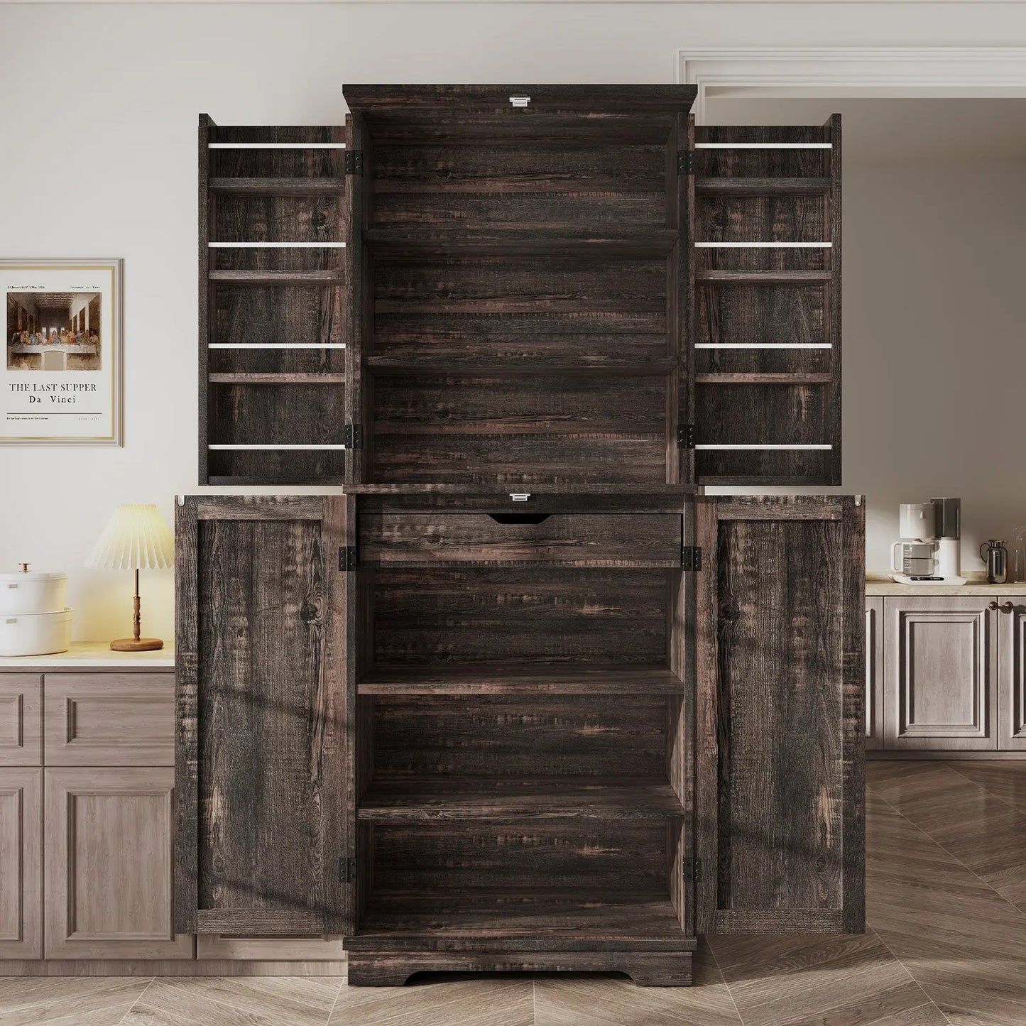 CKS004 Jasper Kitchen Pantry Dark Oak	