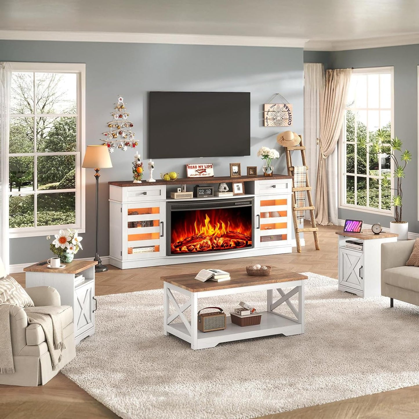 The Living Store Ensemble de meubles TV 8 pcs Chêne sonoma Bois d The Living Store Ensemble de meubles TV 8 pcs Chêne sonoma Bois d
