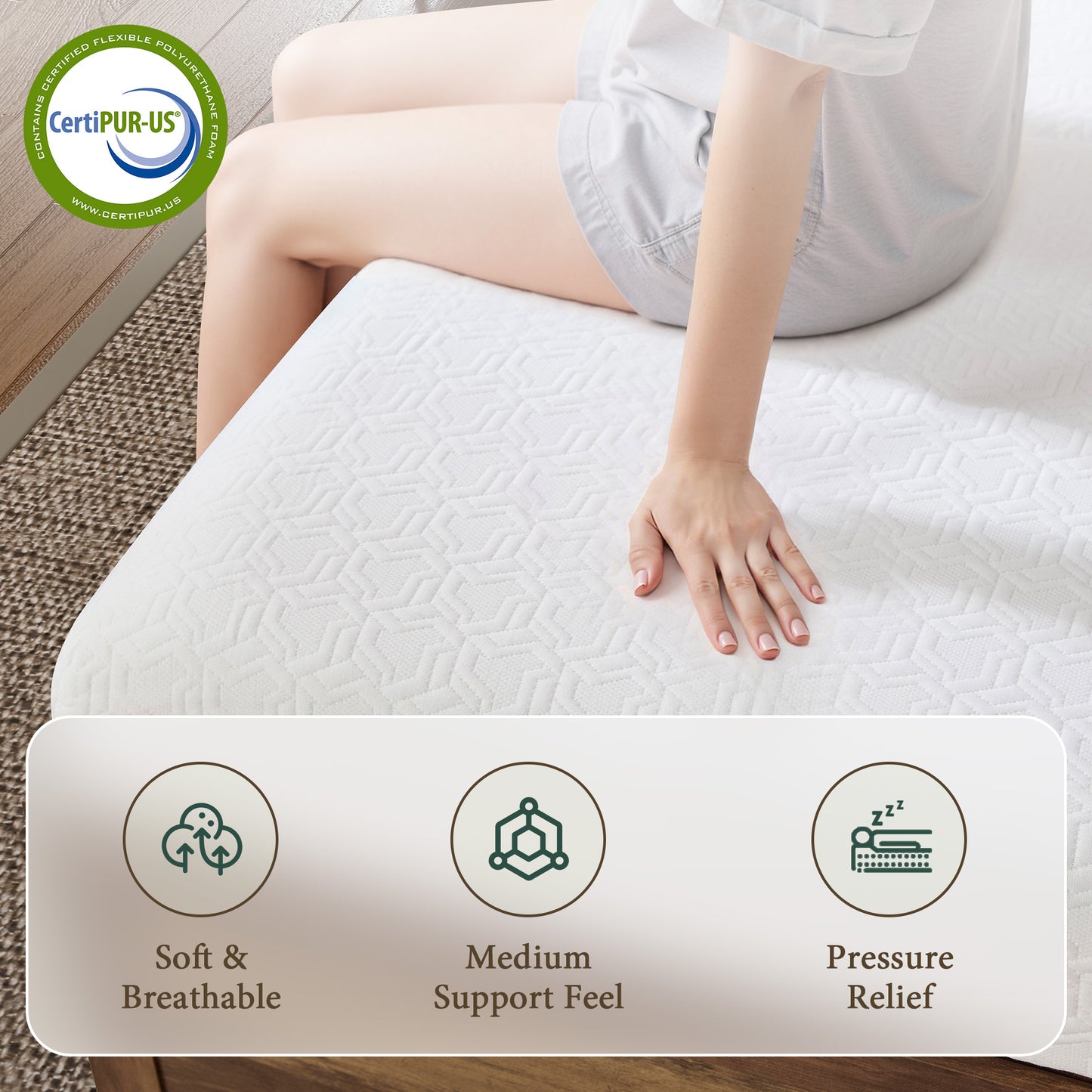 Fold Memory Foam Mattress Amerlife Twin
