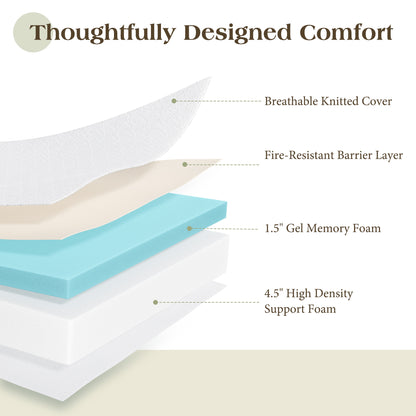 Fold Memory Foam Mattress Amerlife Twin