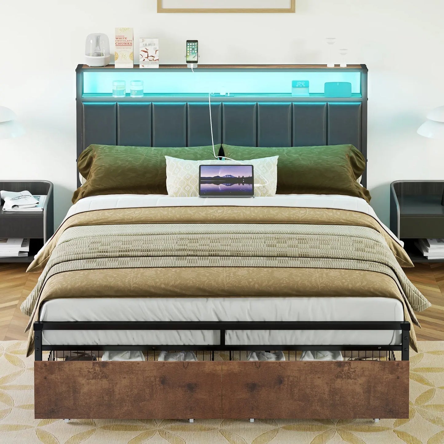 Martinez King Storage Bed