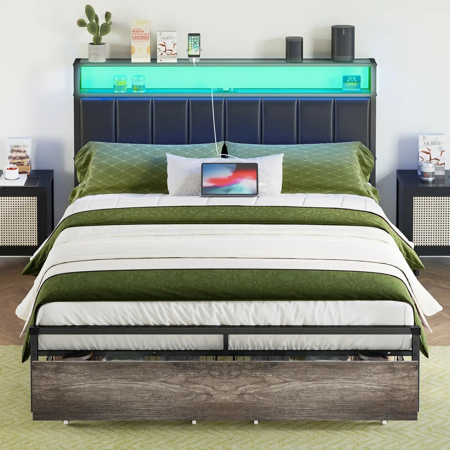 Martinez King Storage Bed