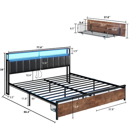 Martinez King Storage Bed