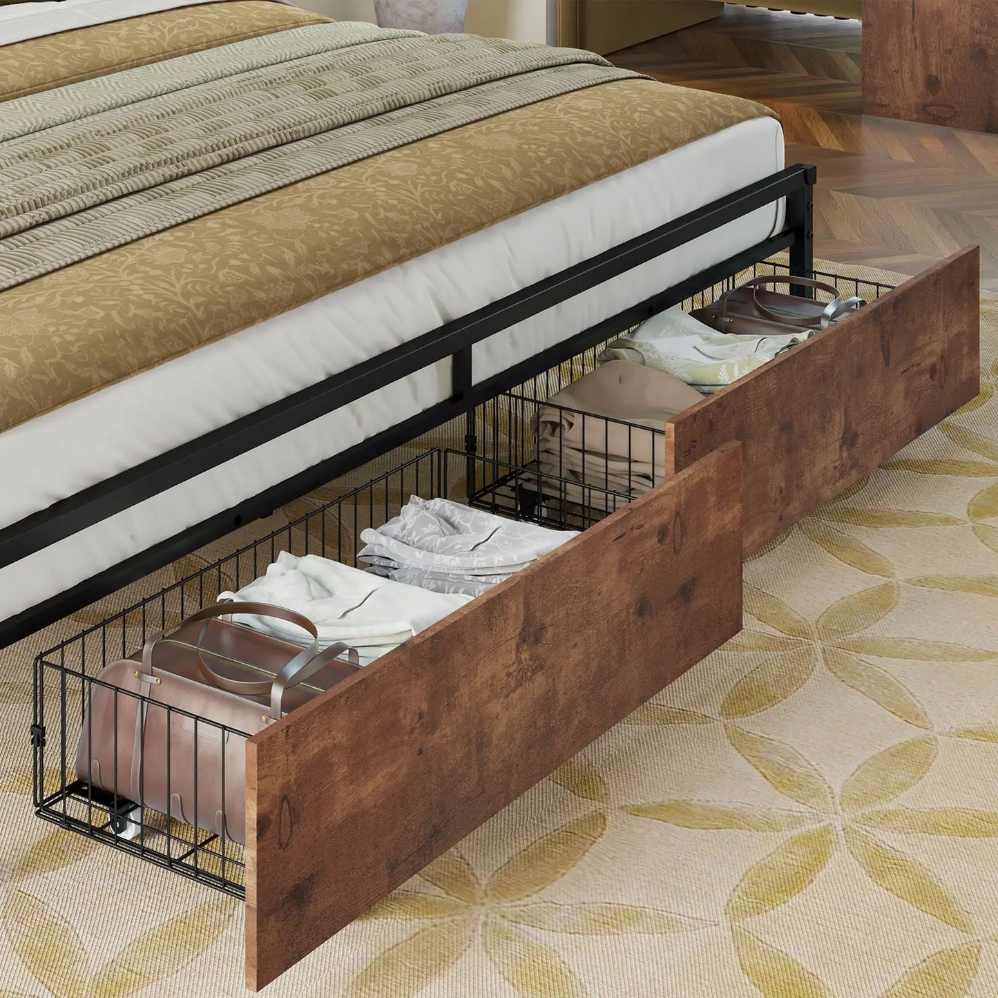 Martinez Queen Storage Bed