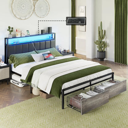 Martinez Queen Storage Bed